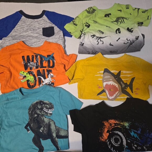 2T Garanimals toddler boys shirts 6 pack - Picture 1 of 4